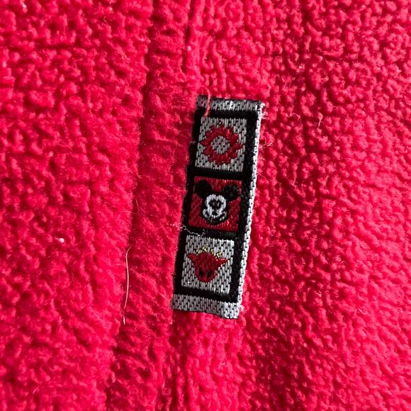 Mickey Unlimited Red Fleece Hoodie Small - Picture 7 of 11